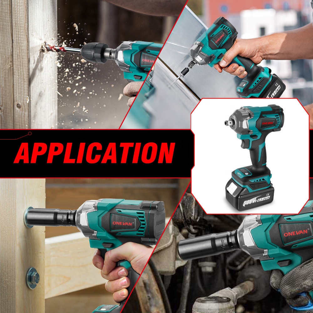 Power Tools In Electrical - Бесщеточный электрический ударный гайковерт с крутящим