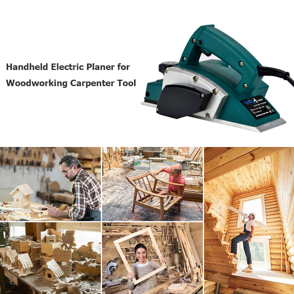 Planer Handheld Electric - Ручной электрический рубанок, многофункциональный инструмент для