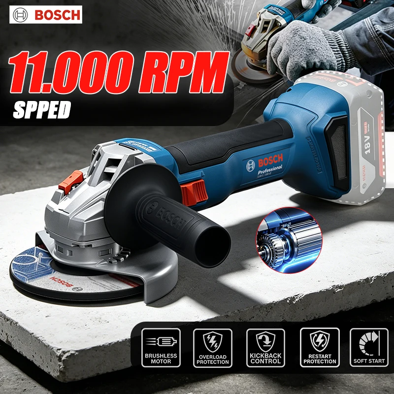 Бесщеточная угловая шлифмашина – обзор и цена Power Tools Professional